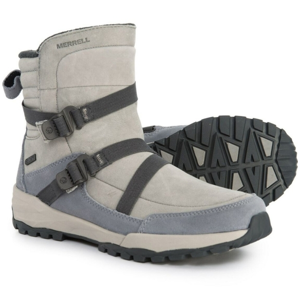 Merrell Shoes - HP Merrell Icepack 8" Mid Zip Polar Waterproof Monument Boots Size 8